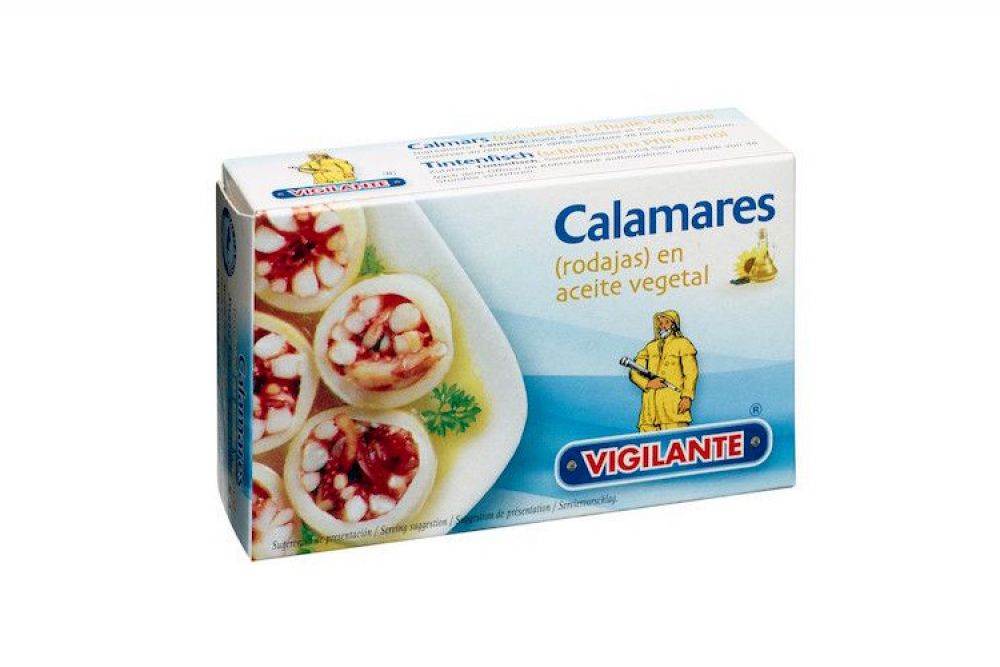 Vigilante Kalmar in Scheiben in Oel Calamares rodajas en aceite vegetal 115gr./ATG 72gr.